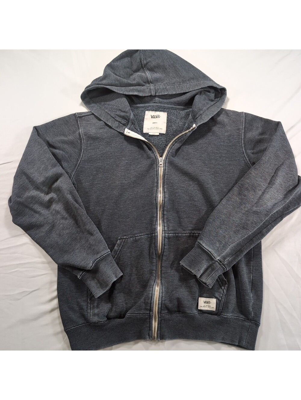 Vans Gray Zip Up Hoodie Size Small